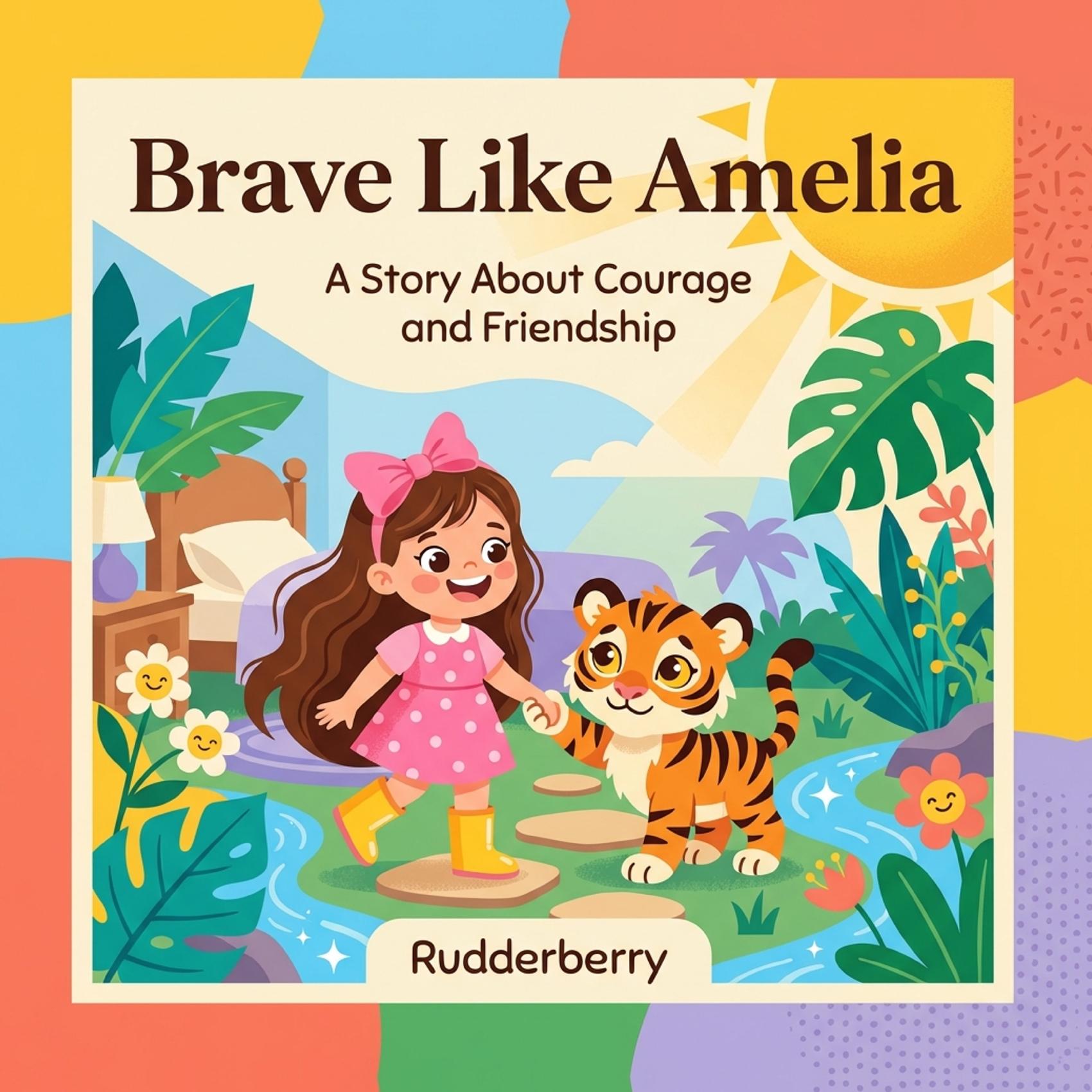 Brave Like Amelia - personalized storybook cover